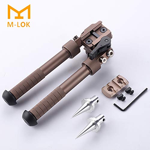 Sawke Mlok Bipod for Rifles - 6.5-9 Inch Tactical Rifle Bipod Adjustable,CNC QD