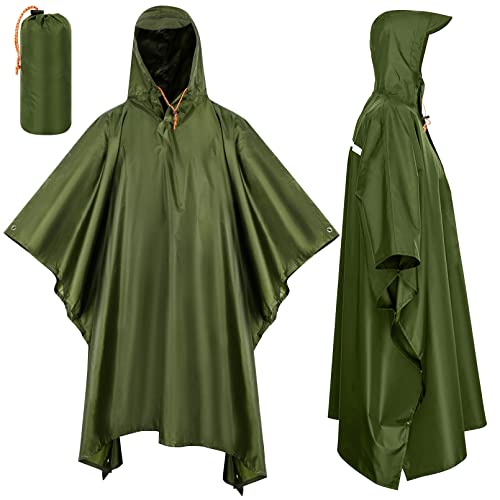 LAMA Multifunktionaler Regenponcho Regencape Regenmantel Regenjacke...