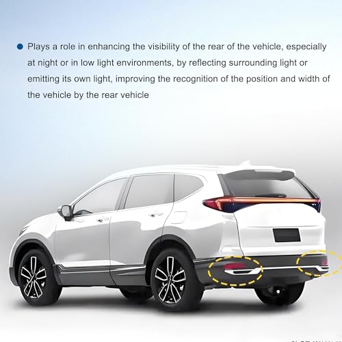 Image of 1 Pair Left Right Side Red Rear Bumper Reflector Light Fit for Honda CR-V 2010 2011 Replace 33505-SWA-J01 HO1185101 HO1184101