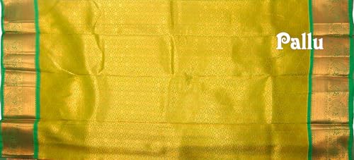 Image of VFCollections Women's Kanchipuram Silk Pure Pattu Sarees With Blouse