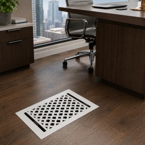 Prima Decorative Hardware Floor Register 8"x14" VR-100 Cast Aluminum-White by PRIMA Decorative Hardware - Used condition - Image 6
