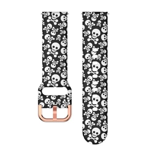 [YNHVCGX] 18mm 20MM 22mm oh Redmi Watch 5 lite/Watch 5 Active Xgoh vgVRuXbg X|[cXgbv ANZT[(29 black white skull,18mm)