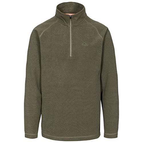 Trespass Keynote Microforro Polar cálido de 140 g/m², Hombre, Verde Oscuro, S