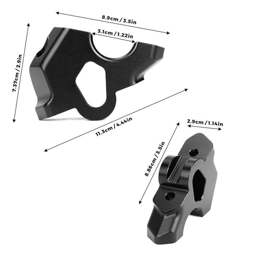 Adaptador de extensión para BMW R1300GS abrazadera de manillar plata 2