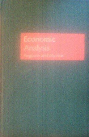 Economic analysis 0256015481 Book Cover