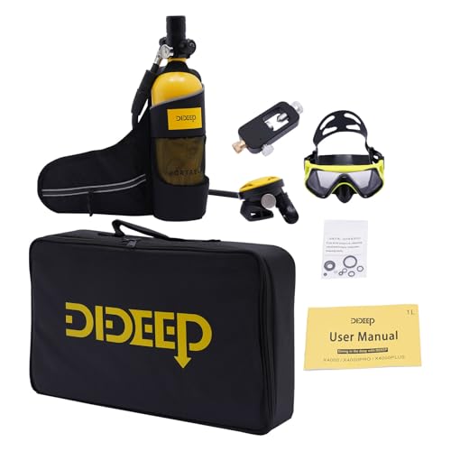 Mini Scuba Tank Set, 1L Portable Small Diving Tank up to
