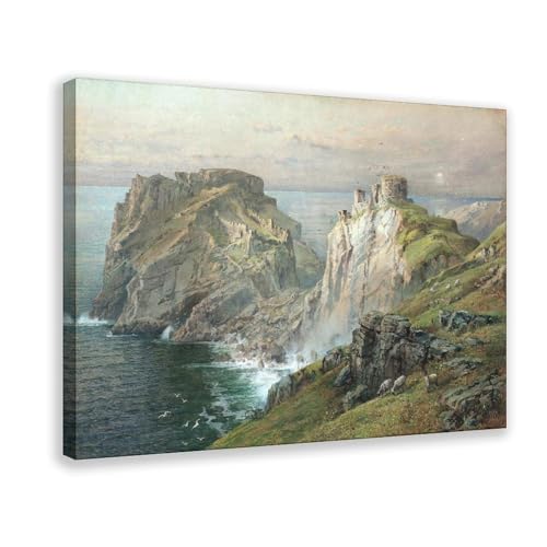 Impression sur toile Tintagel Richards grand format décoration murale de bureau cadre inclus
