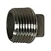 0.5 in. 304 Stainless Steel 150 lbs Cored Square Head Plug Black