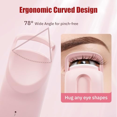 Recourbe-cils électrique chauffant rose Mini Lash rechargeable USB