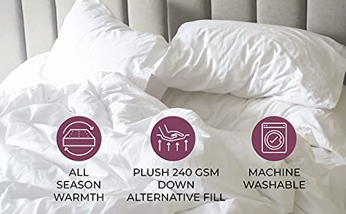 Southshore Fine Living, Inc. Coastal Stripes Collection - Premium Quality, All-Season Down Alternative Easy Case, Over-Sized 3-Piece Comforter Set, Full / Queen, Blue #TOP4