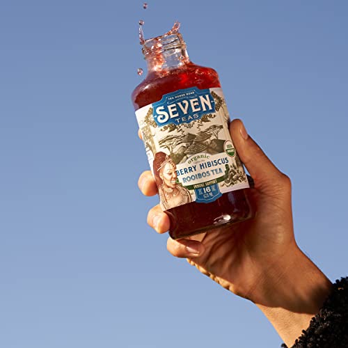 Seventeas Berry Hibiscus Rooibos Tea, Organic Bottled Iced Teas 16 Oz (Pack Of 12 Bottles) #TOP6