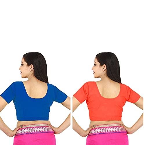 Image of Namita Women's Rubia Cotton Solid Half Sleeve Blouse