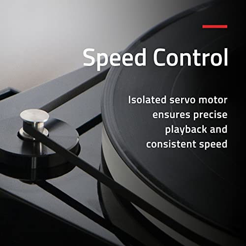 Image of Fluance RT85N Reference High Fidelity Vinyl Turntable Record Player with Nagaoka MP-110 Cartridge, Acrylic Platter, Speed Control Motor High Mass MDF Wood Plinth Vibration Isolation Feet - Piano White