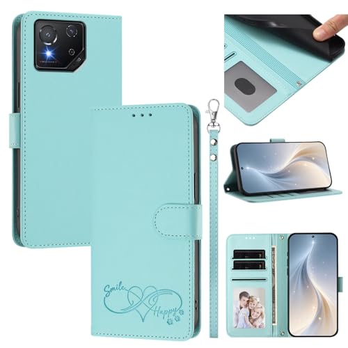 �X�}�z�P�[�X �Ή��@�� for Asus ROG Phone 8 / Phone 8 Pro 5G �X�}�z�P�[�X�y�J�[�h�E�������[�X���b�g�t�� �E�H���b�g�f�U�C�� �t���b�v�X�^���h �����h�~�@�\�zMint