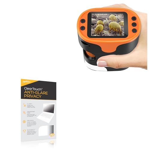 BoxWave Screen Protector Compatible with BeBang PM1000 Handheld Microscope - ClearTouch Anti-Glare Privacy (2-Pack), Privacy Screen Protector Flexible Film Anti-Glare