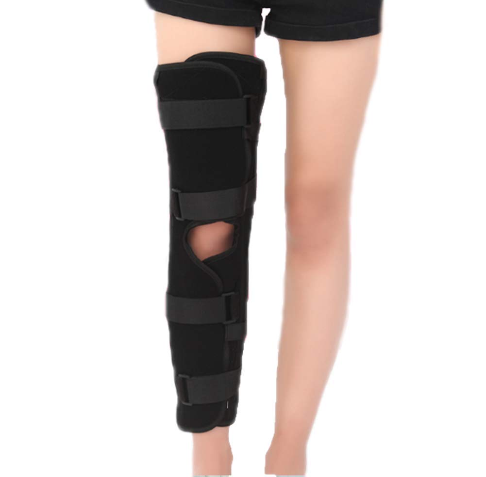 Regulowany Stabilizator Kolana, Orteza Stabilizująca Nogę, Ochraniacz Aktywności, Czarny-Średni,Black-M