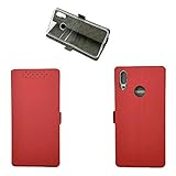 Jielangxin Keji for Huawei Y7 2019 / Y7 Prime 2019 Case,PU Leather Flip Case for Huawei Y7 2019 DUB-L23 / Y7 Prime 2019 Dub-LX1 Dub-LX3 DUB-L21 Case Cover Red