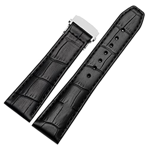 Bracelet MAURICE LACROIX Eliros en cuir de veau véritable marron avec boucle pliante 20mm