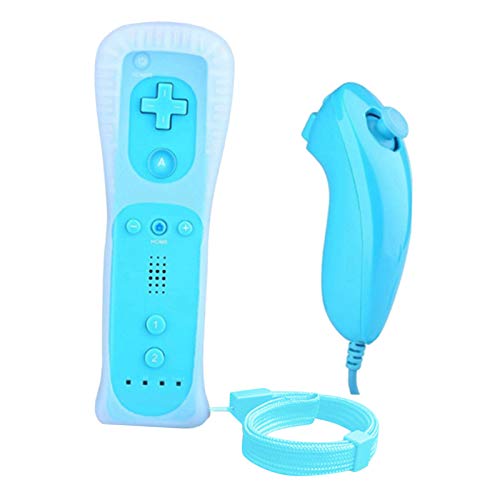 Homyl Gesto Controlador e Nunchuck Game Controller Remoto para Console, Azul