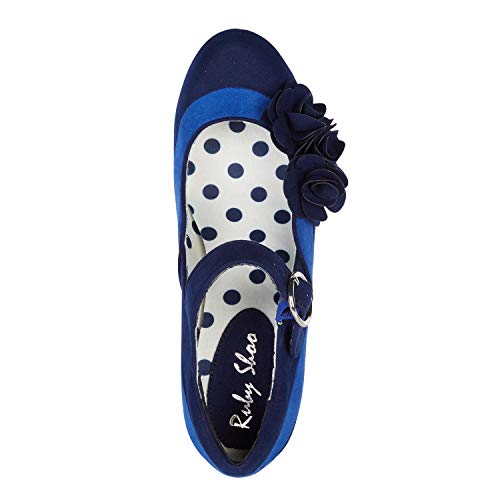 Chaussures Ruby Shoo Mabel rouge croco dotées d'un talon moyen confortable