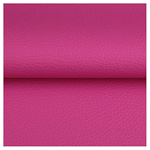 Tissu en cuir simili PU synthétique rose red bricolage artisanat