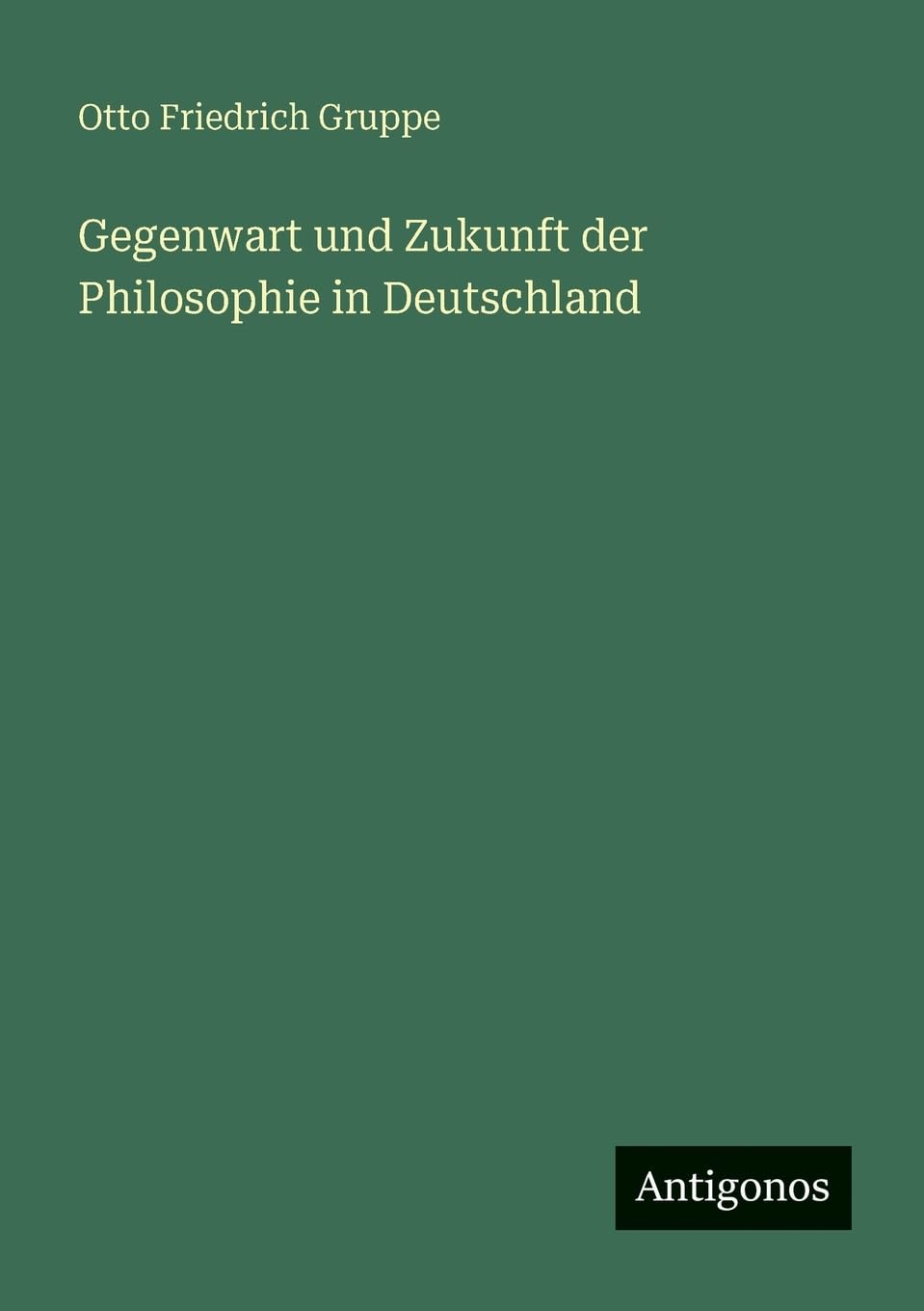 Gegenwart und Zukunft der Philosophie in Deutschland