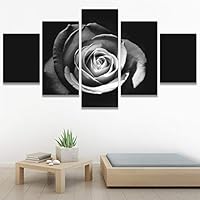 SIGNWIN 5 Panel Canvas Wall Art Modern Art Decorative Elements Dramatic Floral Multicolor Photography Single for Home Decorations Ready to Hang - 12