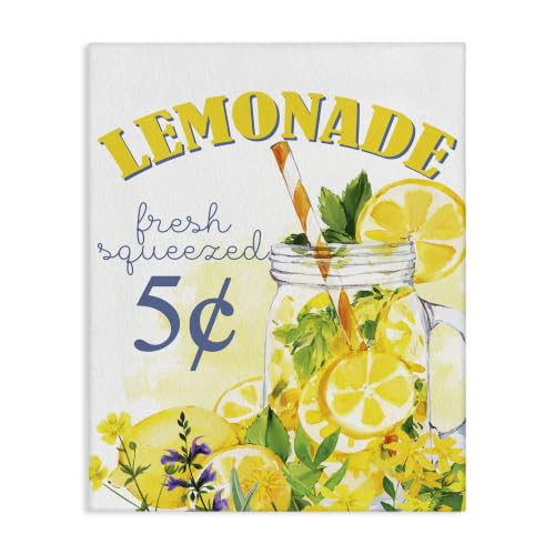 Fresh Squeezed Lemonade Fruit, 16 x 20 Inch Canvas Wall Art
