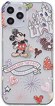 iFiLOVE for iPhone 13 Pro Max Mickey Castle Case, Girls Kids Women Cute Cartoon Mickey Mouse Character Slim Soft TPU Clear Protective Case Cover for iPhone 13 Pro Max 6.7 inch (Mickey Castle)