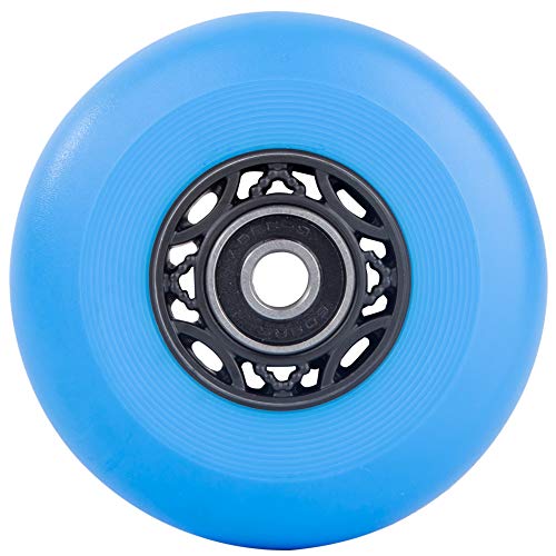 Aowish 4-Pack Inline Skate Wheels Outdoor Asphalt Formula 90A Aggressive Blades Roller Skates Replacement Wheels With Speed Bearings Abec 9 And Floating Spacers (Blue, 80Mm) #TOP5