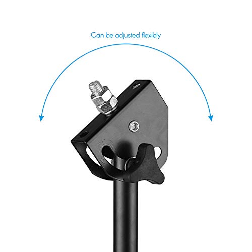 Lepeuxi Accuhouder van metaal, 8 mm, schroefverbinding, 46 cm-79 cm, in hoogte verstelbaar, voor accupad, 8 - 10 inch… - Image 4
