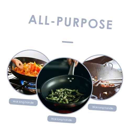 Alipis 1pc Ergonomic Electric Wok Handle Replacement for Frying Pans - Black Design Kitchenware Accessory - Thumbnail 4