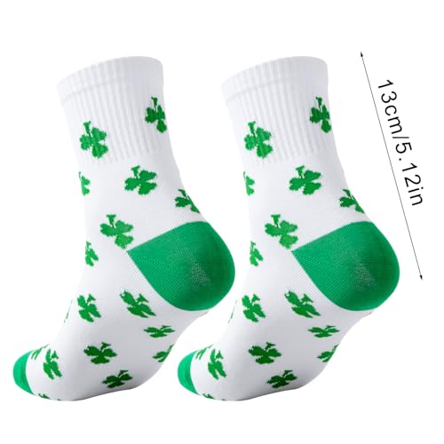 St. Patrick's Day Socks for Men, Green Shamrock Quarter Socks, Funny Holiday Gifts2