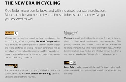 Continental Unisex – Erwachsene Grand Prix 5000 Fahrradreifen, schwarz, 25-622 | 700 x 25C