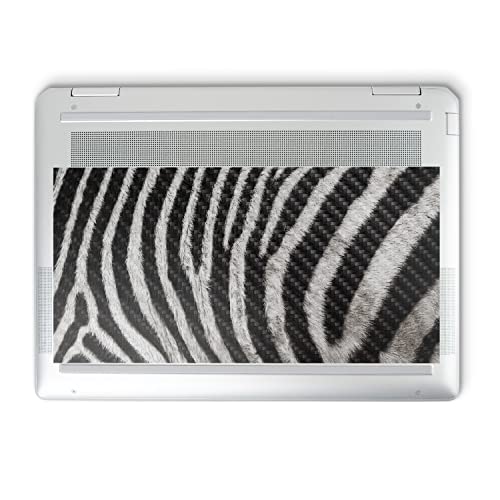 Image of MightySkins Carbon Fiber Skin Compatible with HP Spectre x360 14 inch (2022) Full Wrap Kit - Zebra Closeup | Protective, Durable Textured Carbon Fiber Finish | Easy to Apply | Made in The USA