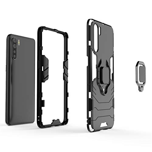Compatibile con OPPO A91 Cover, Custodia Armor