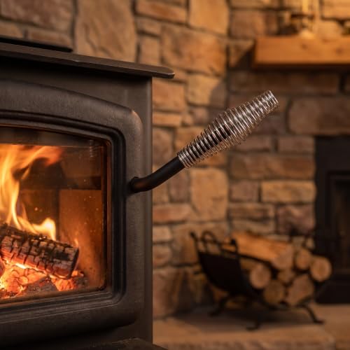 Mango de estufa de reducción de calor en acero inoxidable para chimeneas 8
