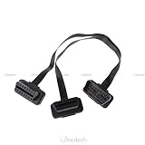 ✅ El cable es de forma plana y por lo tanto muy adaptable para un uso práctico y está compuesto por 2 conectores hembra y un conector macho de 16 pines.