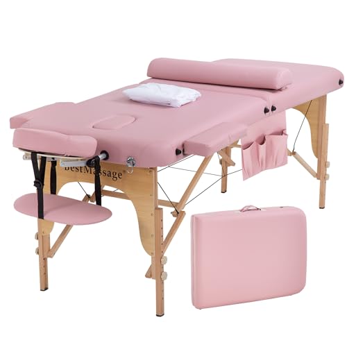 PayLessHere 28 Inch Pink Massage Table