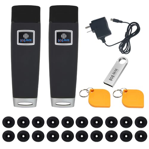 JWM 2PCS Guard Tour System, 125kHz RFID Guard Patrol Checkpoint Reader for, Hospital, Warehouse, Hotel and Logistics Security, Free Multilingual Software Available