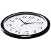 Bernhard Products Black Wall Clocks, 2 Pack Silent Non Ticking 10 Inch Quality Quartz Battery Operated Round Easy to Read Home/Office/School Clock