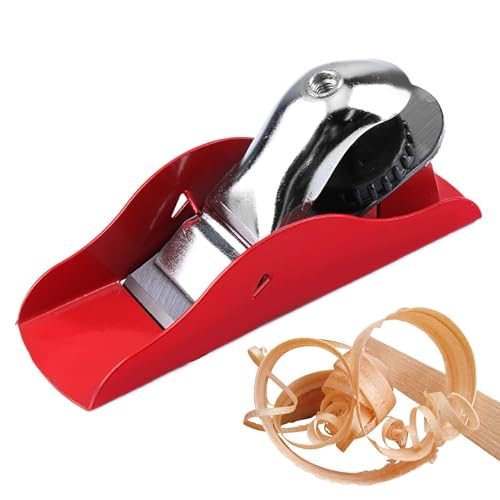 Mini Rabot à Main pour Menuiserie - Petite Raboteuse Bois Compacte Légère Réglable Manuellement, Outil Pratique pour Artisanat, Coupe, Fabrication de Modèles et Sculpture sur Bois,135mm x 40mm