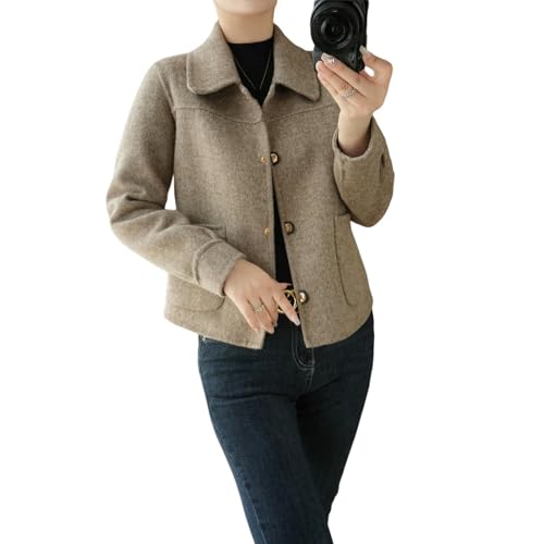 Veste en tweed double face veste décontractée style coréen