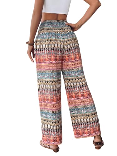Pantalon palazzon avec taille élastique anti-compression chaleur - 2