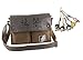 Createreedo Anime Attack on Titan Canvas Messenger Bag with 5 Pieces Phone Charms