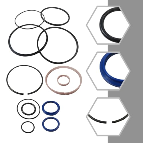 Image of 2024 Upgrade Replacement Hydraulic Log Splitter Cylinder Rebuild Seal Kit for 4.0 inchBore x 1.75 inch Rod Cylinder,for Huskee Log Splitter Parts Hydraulic Cylinder Rebuild Kit