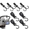8 Piezas Gancho Velcro para Cochecito de Bebé, Colgador Bolso Carrito Bebe Mosquetones 360 ° Giratorio Ganchos Carro Universal Enganches Carro Silla Bebe Mosqueton Colgador