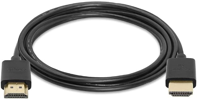 Cmple - Ultra Thin HDMI Cable 10 Feet High Speed 4k@60Hz Slim Flexible HDMI 2.0 Type-A Male to Male Cord Ethernet, ARC, 3D, 4k, 2k, 1080p - Black