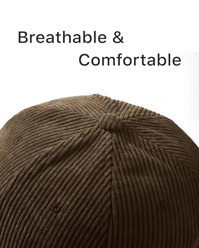 Image of WESTEND Corduroy Baseball Cap for Men and Women - Cool Weather Hats