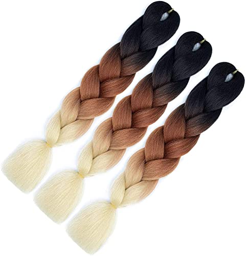 Ombre Kanekalon Braiding Hair 3 Pack Estensioni